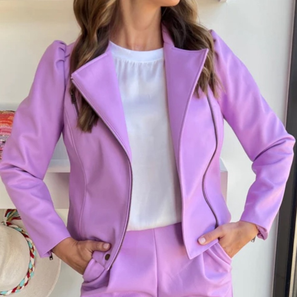 LILAC MAEVE MOTO JACKET